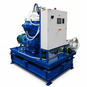 Alfa Laval MOPX-213 diesel self-cleaning centrifuge 62 GPM