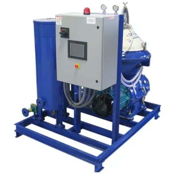 Alfa Laval WHPX 407 Centrifuge System with 60 kW Electric heater for light fuel oil separation