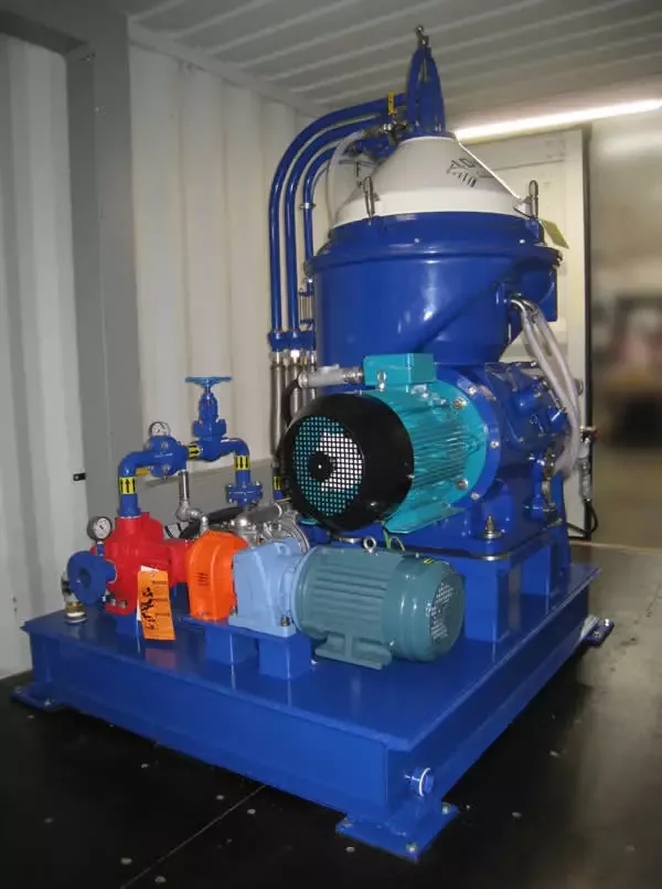 Explosion proof WHPX 510 disc stack centrifuge for crude oil