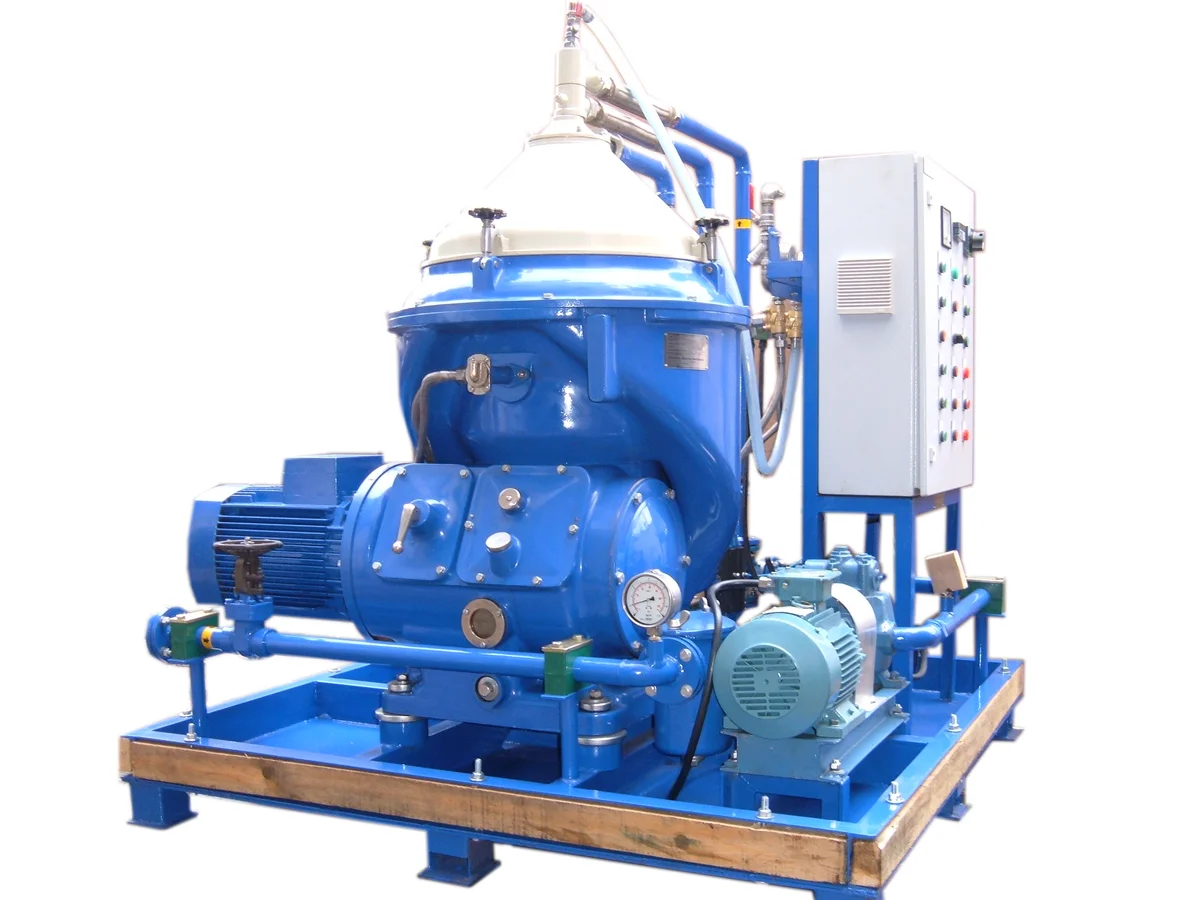 Alfa Laval MOPX 209 based Dolphin DMPX-042 disc stack centrifuge system