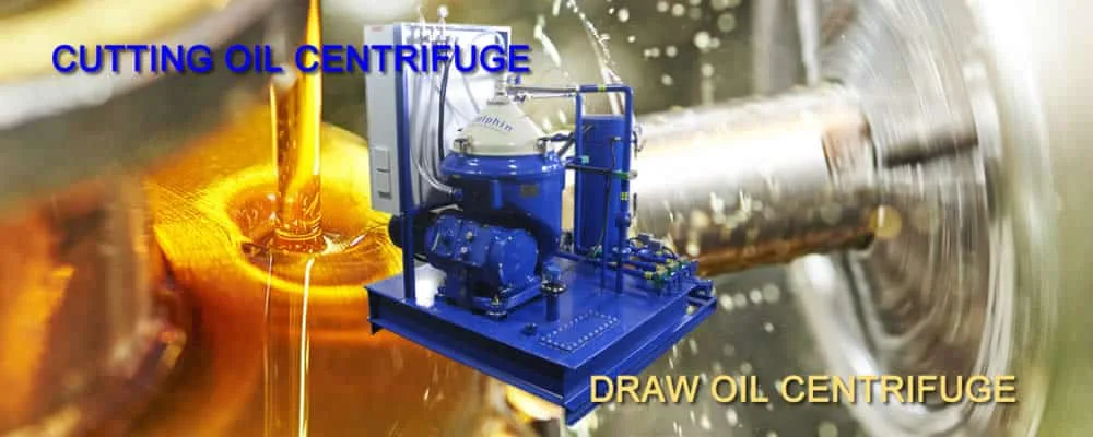 Cutting oil centrifuge system for metalworking fluid purification by Dolphin Centrifuge