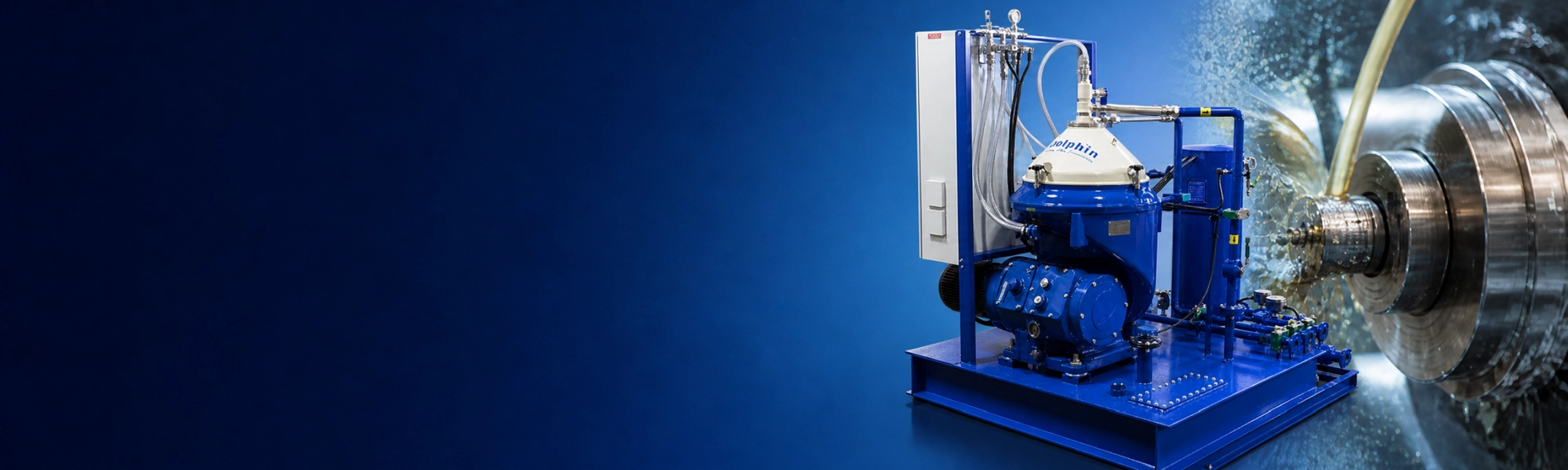 Cutting oil fluids centrifuge system for industrial metalworking oil purification