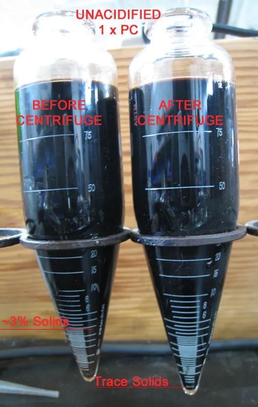 Kelp Seaweed Separation - Before and After Disc Stack Centrifuge
