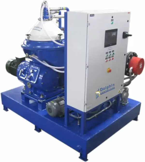 Industrial disc stack centrifuge processing facility