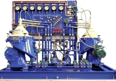 Offshore Diesel Centrifuge Alfa-Laval Duplex Module installed on offshore platform
