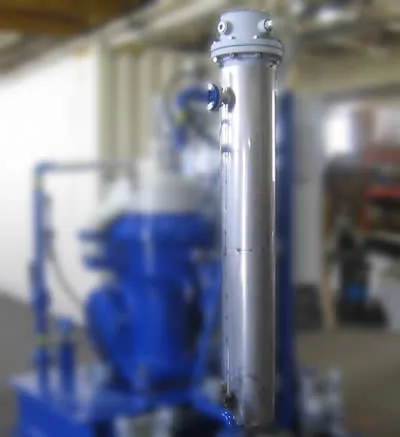 Alfa Laval disc stack centrifuge electric pre-heater with digital temperature control for viscous oil processing