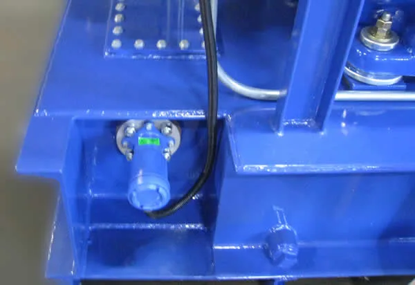 Alfa Laval disc stack centrifuge sludge tank and level switch for automatic sludge evacuation