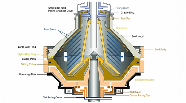 Alfa Laval Disc Stack Centrifuge Bowl Section