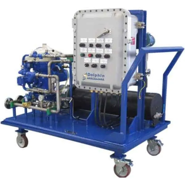 ATEX explosion proof turbine lube oil centrifuge cart