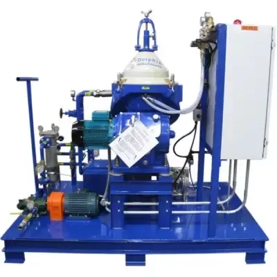Alfa Laval WHPX-405 transformer oil recovery centrifuge system