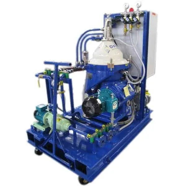 Alfa Laval WHPX-405 quench oil recovery centrifuge system