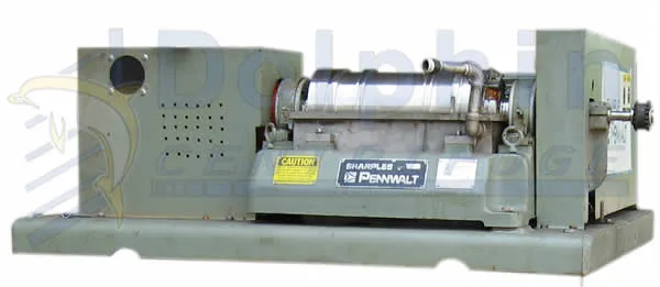 Sharples P-660 decanter centrifuge — the smallest industrial decanter with 6-inch bowl and 3,050 G-force