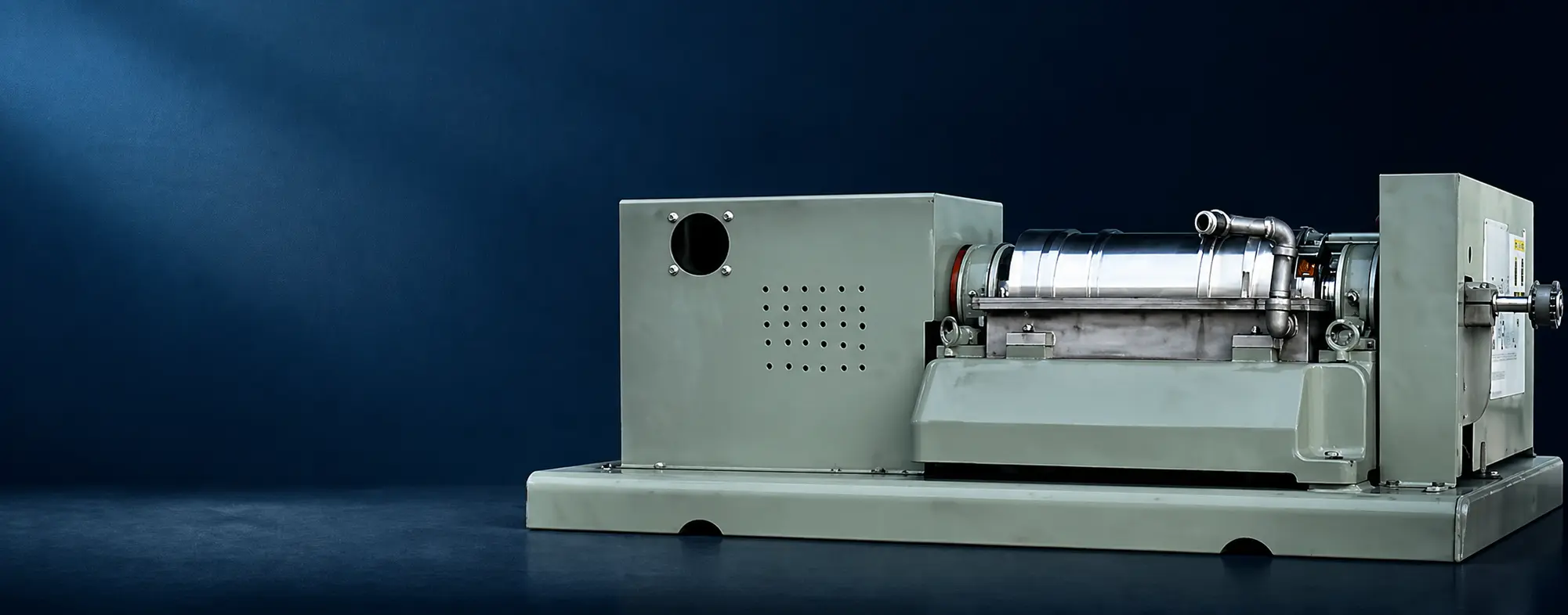 Smallest industrial centrifuges - Sharples P-660 decanter and Alfa Laval MAB-102 disc stack centrifuge for low-volume industrial separation