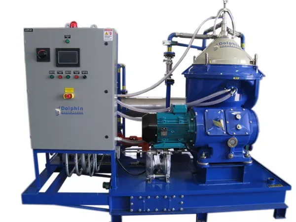Alfa Laval WHPX 410 Waste Oil Centrifuge — three-phase self-cleaning disc stack centrifuge system by Dolphin Centrifuge