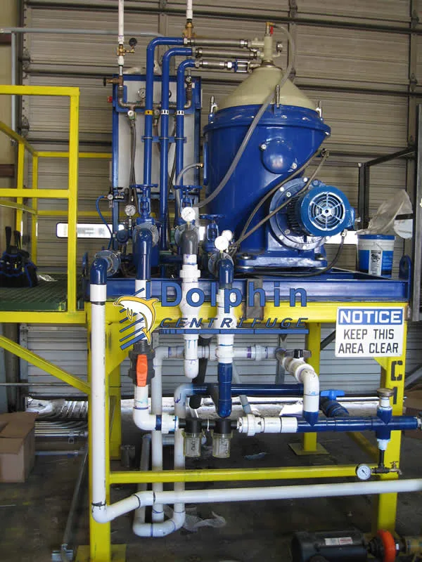 Alfa Laval MOPX 209 Centrifuge for WVO Installation